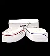 KAĞIT MAVİ ÇİZGİLİ TEK KULLANIMLIK KAFETERYA KEPİ 100 ADET   MYEBI MARKA