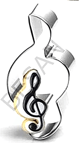 MÜZİK NOTA SOL ANAHTARI METAL KOPAT