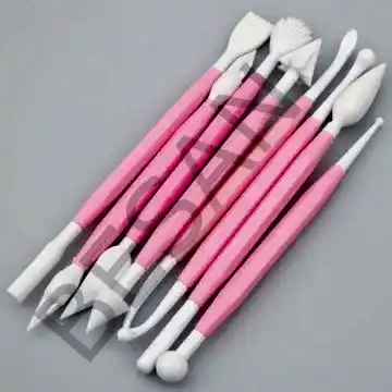 MARZİPAN İŞLEME SETİ 8 PARÇA PEMBE