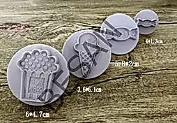 ŞEKER-DONDURMA-POPCORN BASMALI KOPAT 4 PARÇA