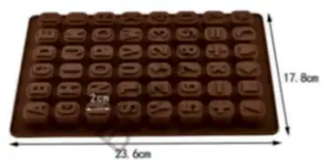 KÜP HARF VE RAKAM ÇİKOLATA KALIBI