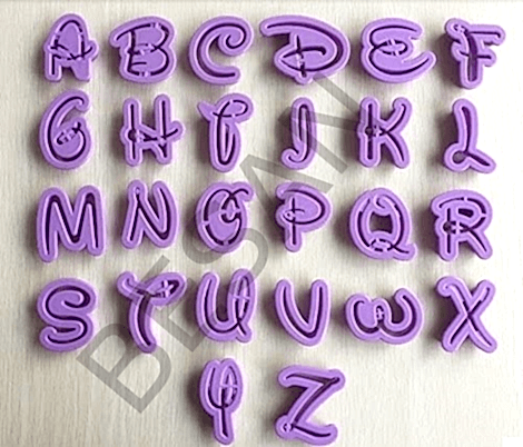 PLASTİK DISNEY ALFABE - HARF SET 26 PARÇA