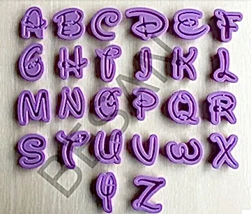 PLASTİK DISNEY ALFABE - HARF SET 26 PARÇA