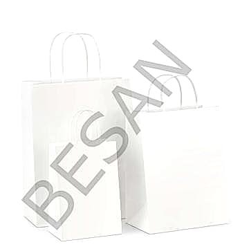 POŞET ÇANTA KRAFT BEYAZ 38*22*35 cm