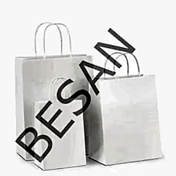 POŞET ÇANTA KRAFT BEYAZ 43*22*42 cm