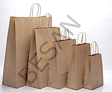 KAĞIT POŞET ÇANTA KRAFT 28*15*30 cm