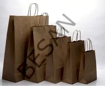 KAĞIT POŞET ÇANTA KRAFT BURGU SAP 35*15*39 cm
