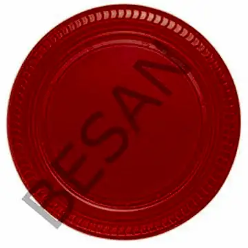 PLASTİK TABAK KIRMIZI 25 ADET 23cm.