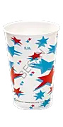 KARTON BARDAK 16oz YILDIZ DESEN 1000 ADET