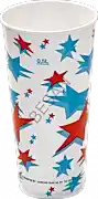 KARTON BARDAK 22oz 500ml YILDIZ DESEN  1000 ADET