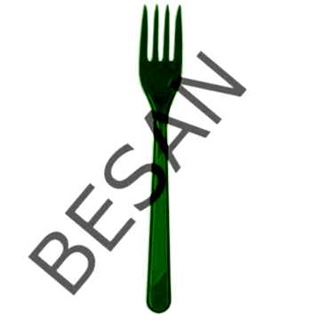 PLASTİK ÇATAL YEŞİL 25 ADET