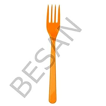 PLASTİK ÇATAL TURUNCU 25 ADET