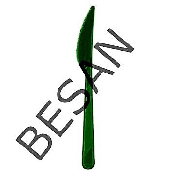 PLASTİK BIÇAK YEŞİL 25 ADET