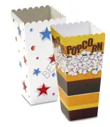 KARTON MISIR KUTUSU BÜYÜK - YILDIZ DESEN