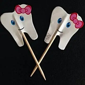 DİŞ-KIZ DEKORATİF KÜRDAN - 10 ADET