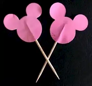 PEMBE FARE DEKORATİF KÜRDAN - 10 ADET