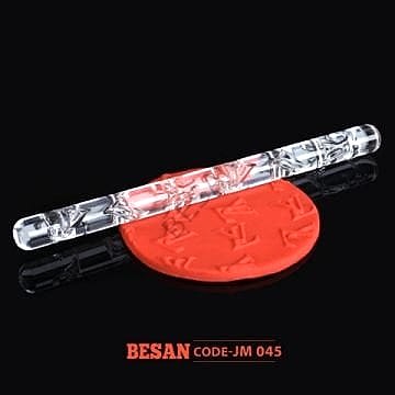 AKRİLİK DESENLİ MERDANE 16CM UZUNLUK - 12MM ÇAP