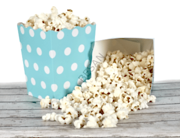 KARTON MISIR KUTUSU MAVİ PUANTİYE 10 ADET