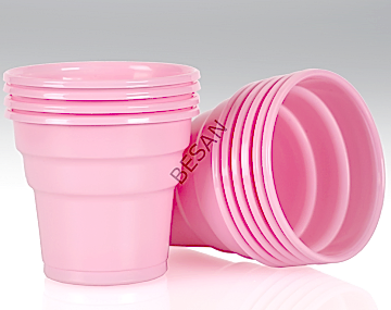 PLASTİK BARDAK PEMBE 25 ADET