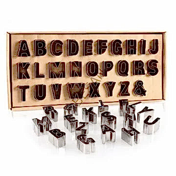 METAL HARF KOPAT SET BÜYÜK - 27 PARÇA