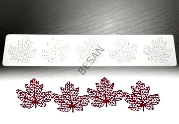 SİLİKON DANTEL KALIP ASMA YAPRAĞI DESEN