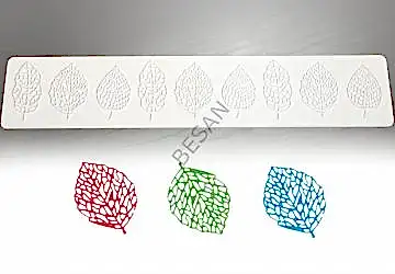SİLİKON DANTEL KALIP YAPRAK  DESEN