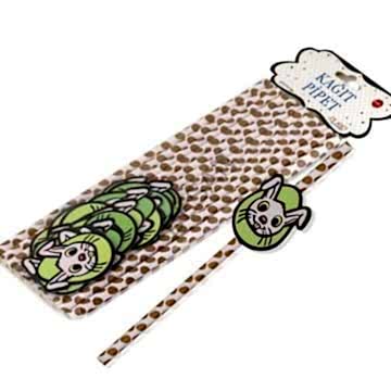 SÜSLÜ KAĞIT PİPET 20CM -TAVŞAN - 25 ADET