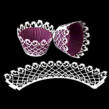 CUPCAKE KENAR DANTELİ - GENİŞ DANTEL BEYAZ - 10 ADET