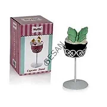 METAL CUPCAKE STANDI BEYAZ