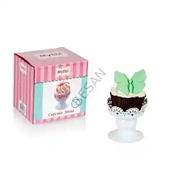 METAL CUPCAKE STANDI BEYAZ