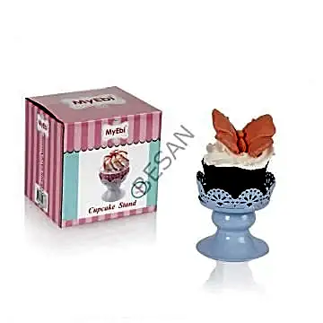 METAL CUPCAKE STANDI MAVİ