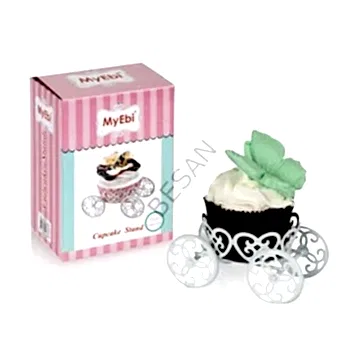 METAL CUPCAKE STANDI BEYAZ