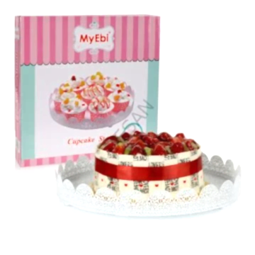 METAL CUPCAKE STANDI - BEYAZ