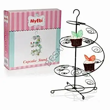METAL CUPCAKE STANDI SİYAH / 15'Lİ