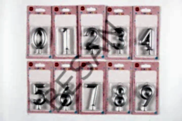 GÜMÜŞ RENK RAKAM MUM 1 YAŞ