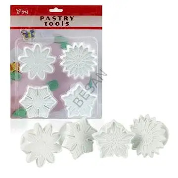 ÇİÇEK DAMGA SET 4 PARÇA