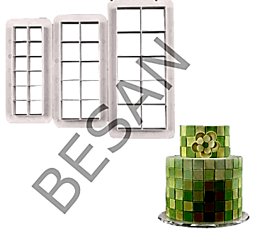 PLASTİK KESİCİ KARE MODELİ 3 PARÇA