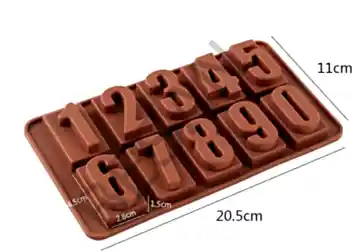SİLİKON RAKAM ÇİKOLATA KALIBI