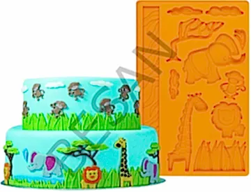 SAFARİ HAYVANLAR SİLİKON KALIP