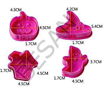 HALLOWEEN CADILAR BAYRAMI BASMALI KOPAT SET 4 PARÇA