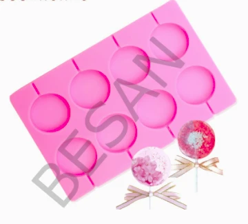 SİLİKON LOLİPOP ŞEKER İZOMALT KALIBI 8'Lİ