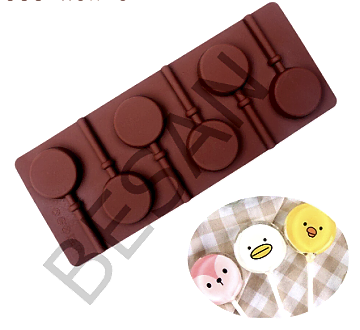 SİLİKON LOLİPOP ŞEKER İZOMALT KALIBI 6'lı