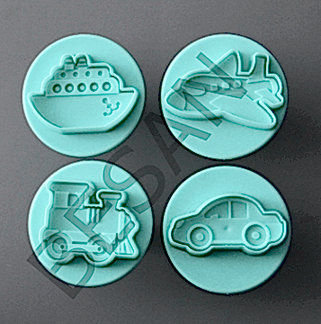 ARAÇ SET - ARABA-GEMİ-UÇAK-TREN BASMALI KOPAT SET 4 PARÇA
