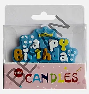 HAPPY BIRTHDAY TAÇ MUM MAVİ